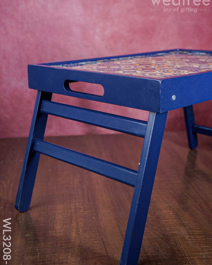 Foldable Table Tray - Wl3208-1 Wooden Utility