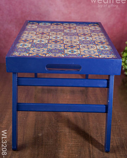 Foldable Table Tray - Wl3208-1 Wooden Utility