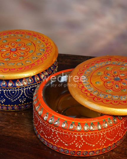 Four Bowl Tray - Wl0301 Wooden Utility