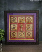 Frame : Brass Ashtalakshmi and Tirupathi balaji idol (14.2 X 14.5 Inches)  - 1