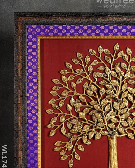Frame: Brass Kalpavriksha Tree With Roots 24X24 - Wl1748 Frames
