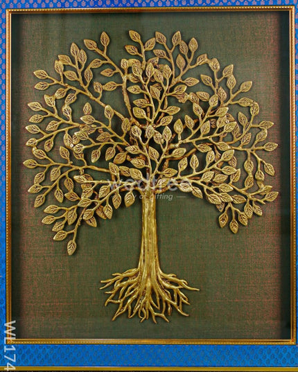 Frame: Brass Kalpavriksha Tree With Roots 24X24 - Wl1748 Frames