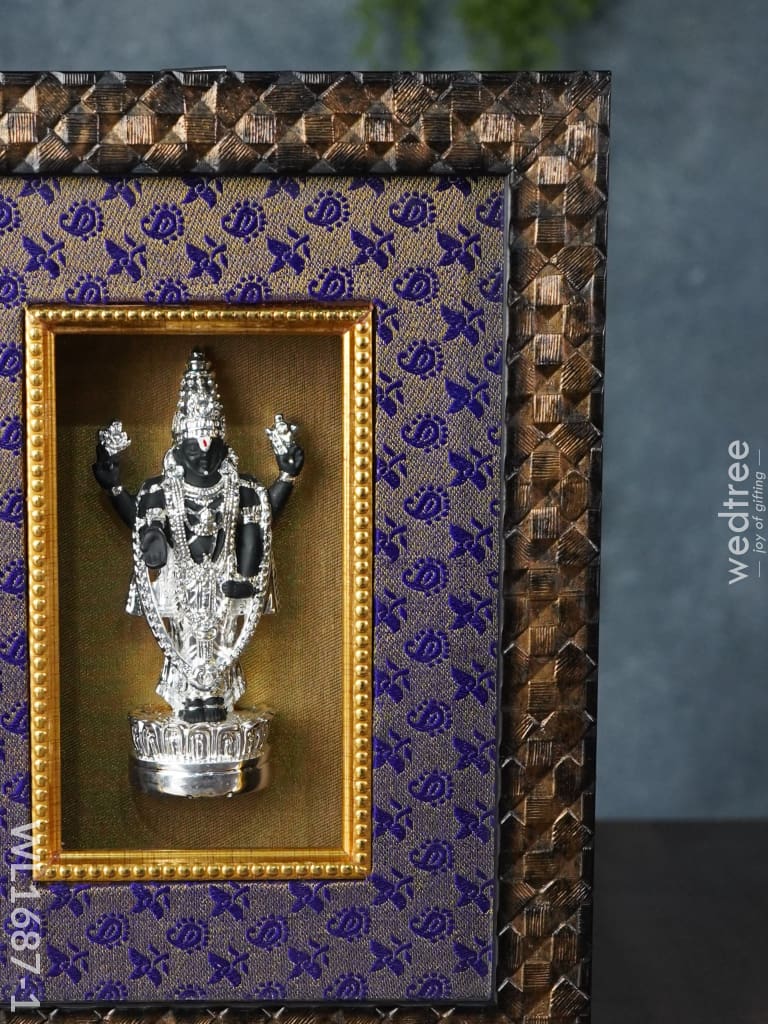 Frame:  German Silver Tirupathi Balaji Finish -(6X4) Inches - Wl1687 Frames