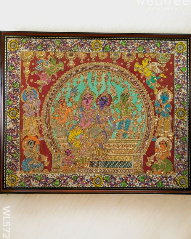 Frame: Pen Kalamkari God Ram & Godess - WL5729 - Frames