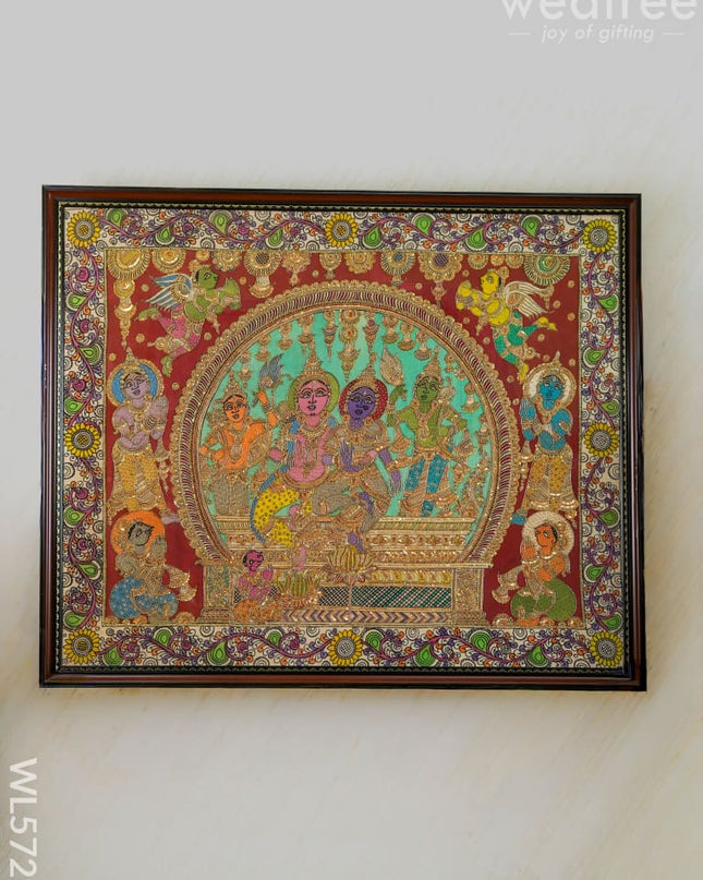 Frame: Pen Kalamkari God Ram & Godess - WL5729 - Frames