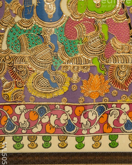 Frame: Pen Kalamkari Semi Silk Artwork - WL5052 Frames