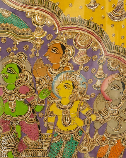 Frame: Pen Kalamkari Semi Silk Artwork - WL5052 Frames