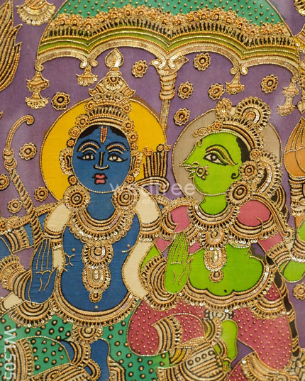Frame: Pen Kalamkari Semi Silk Artwork - WL5052 Frames