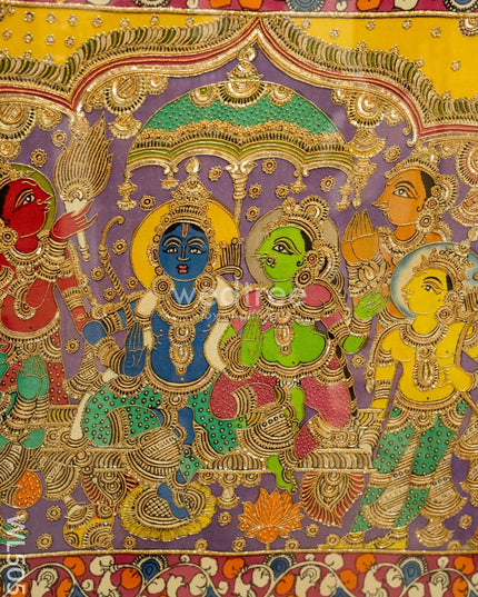 Frame: Pen Kalamkari Semi Silk Artwork - WL5052 Frames