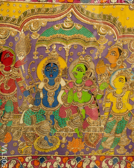 Frame: Pen Kalamkari Semi Silk Artwork - WL5052 Frames