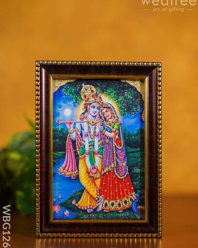 Frame: Radha Krishna - Wbg1268 German Silver Photo