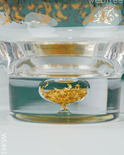 Fruit Bowl With Gold Foil - Wl4617 Plated
