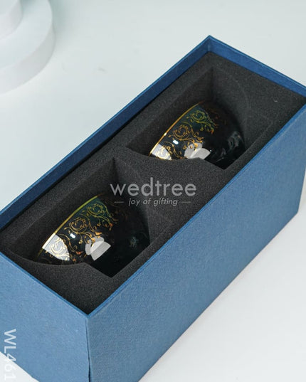 Fruit Bowl With Gold Foil - Wl4617 Plated