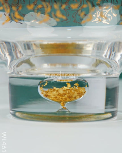 Fruit Bowl With Gold Foil - Wl4617 Plated