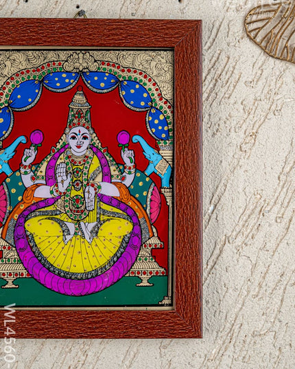 Gajalakshmi Glass Reverse Painting Frame - 8 x 6 inch - WL4560-2 - Frames