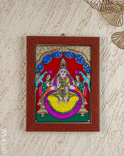 Gajalakshmi Glass Reverse Painting Frame - 8 x 6 inch - WL4560-2 - Frames