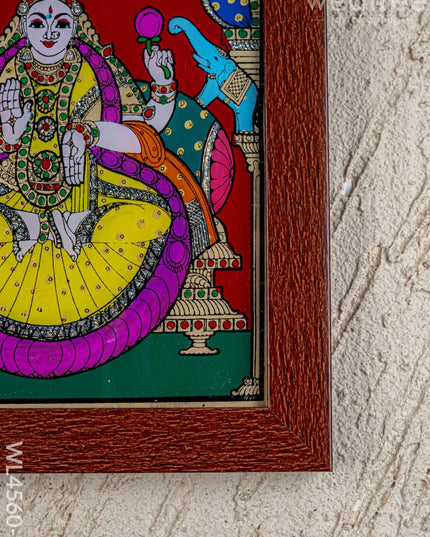 Gajalakshmi Glass Reverse Painting Frame - 8 x 6 inch - WL4560-2 - Frames