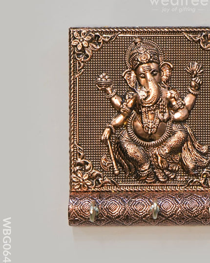 Ganesh Copper Oxidised Keystand (4X5) - Wbg0649 Key Hangers