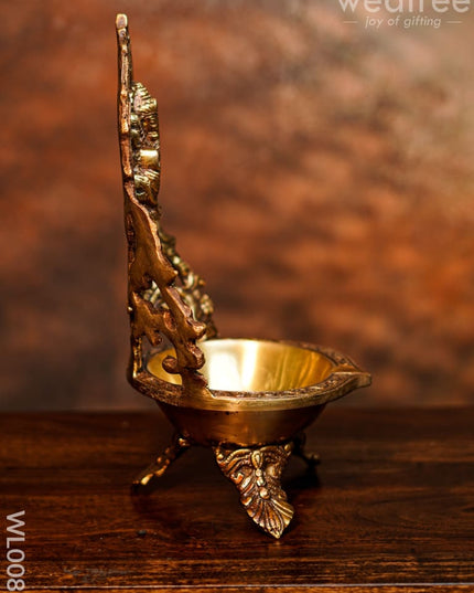 Ganesh Diya (Brown Antique Finish) - Wl0083 Brass