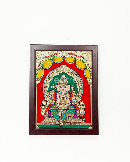 Ganesha Glass Reverse Painting Frame - 8 X 6 Inch Wl4560 Frames