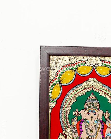 Ganesha Glass Reverse Painting Frame - 8 X 6 Inch Wl4560 Frames