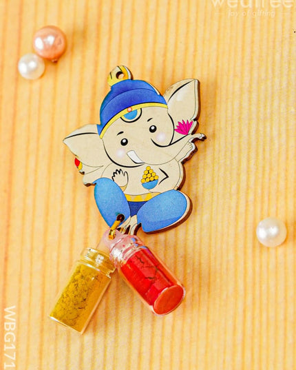 Ganesha Haldi Kumkum Set - WBG1717 - Add-ons