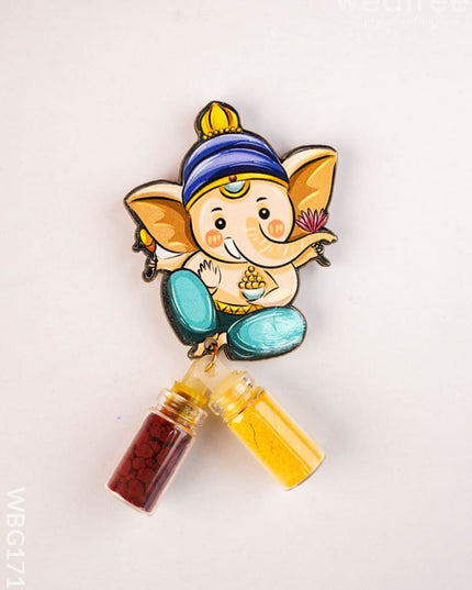 Ganesha Haldi Kumkum Set - WBG1717 - Add-ons