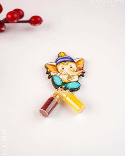 Ganesha Haldi Kumkum Set - WBG1717 - Add-ons