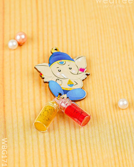 Ganesha Haldi Kumkum Set - WBG1717 - Add-ons