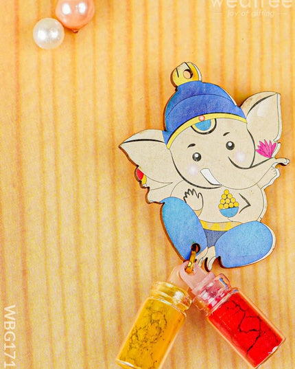 Ganesha Haldi Kumkum Set - WBG1717 - Add-ons