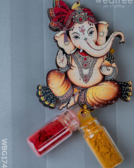 Ganesha Haldi Kumkum Set - WBG1740 - Add-ons