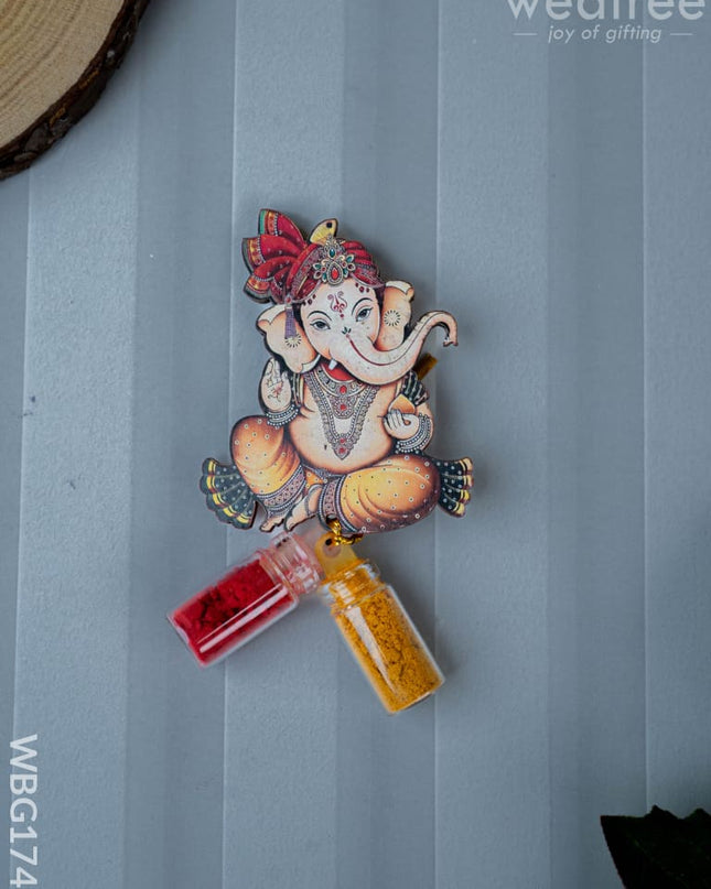 Ganesha Haldi Kumkum Set - WBG1740 - Add-ons