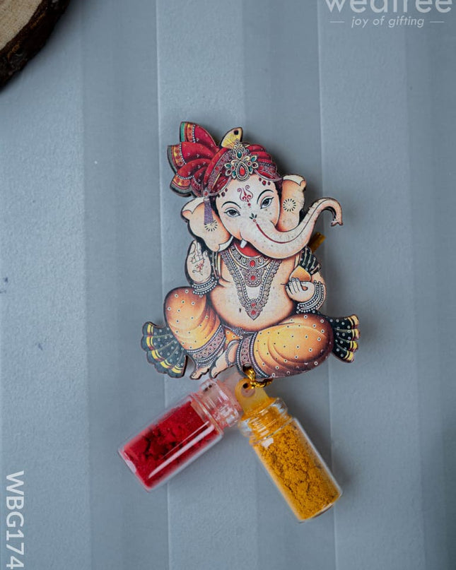 Ganesha Haldi Kumkum Set - WBG1740 - Add-ons