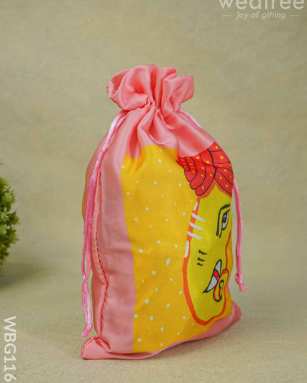 Ganesha Printed String Bag - 12 Inch Wbg1163 Bags