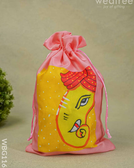 Ganesha Printed String Bag - 12 Inch Wbg1163 Bags
