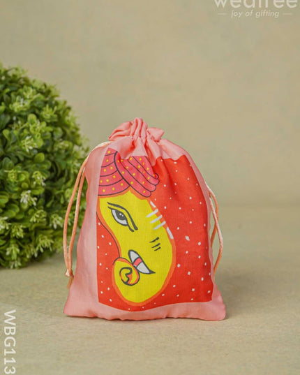Ganesha Printed String Bag - Wbg1131 Bags