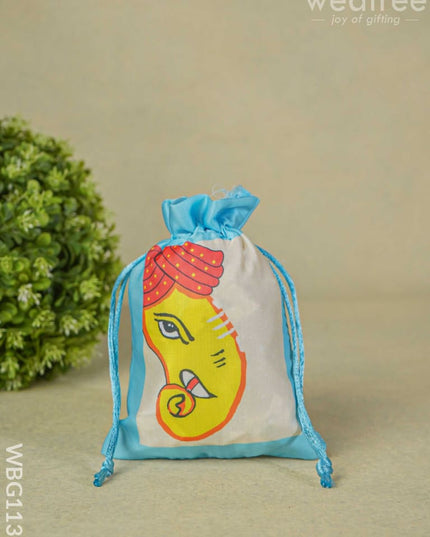 Ganesha Printed String Bag - Wbg1131 Bags