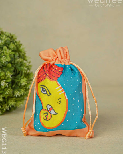 Ganesha Printed String Bag - Wbg1131 Bags