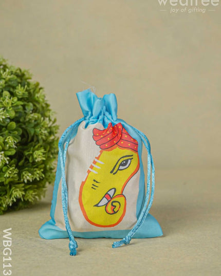 Ganesha Printed String Bag - Wbg1131 Bags