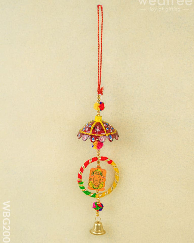 Ganesha Thoran with Bell - 15 inch - WBG2007 - Thorans RG