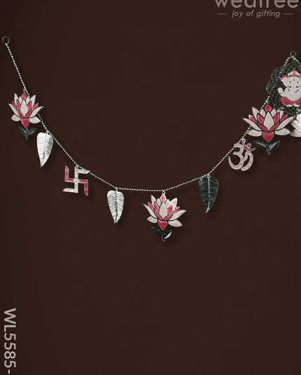 Ganesha Thoran with Lotus - Pink - WL5585-1 - Thorans