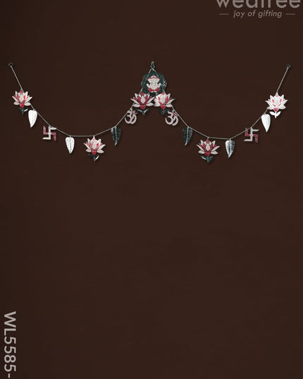 Ganesha Thoran with Lotus - Pink - WL5585-1 - Thorans