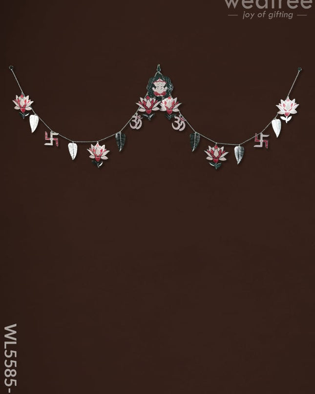 Ganesha Thoran with Lotus - Pink - WL5585-1 - Thorans