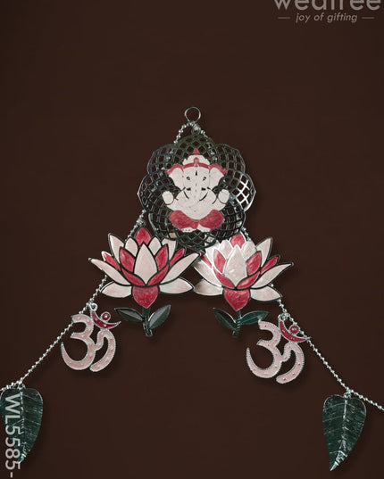 Ganesha Thoran with Lotus - Pink - WL5585-1 - Thorans