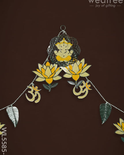 Ganesha Thoran with Lotus - Yellow - WL5585-2 - Thorans