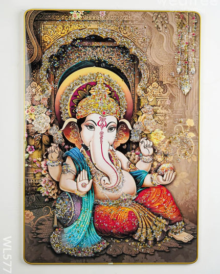 Ganesha Wall Hanging Frame - 26x18 inch - WL5772 - Frames