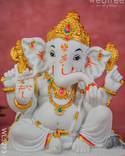 Polyresin Rat Ganesha Idol - Wl3293-4 Showpieces