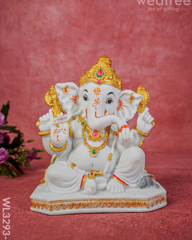 Polyresin Rat Ganesha Idol - Wl3293-4 Showpieces