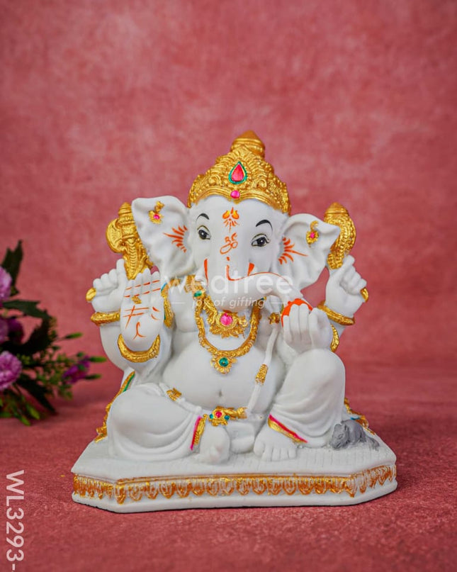 Polyresin Rat Ganesha Idol - Wl3293-4 Showpieces