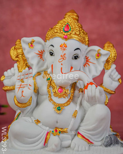 Polyresin Rat Ganesha Idol - Wl3293-4 Showpieces